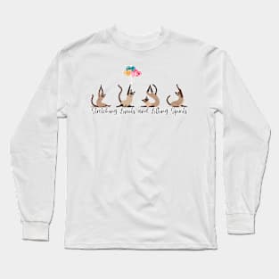 Siamese Cat Yoga Long Sleeve T-Shirt